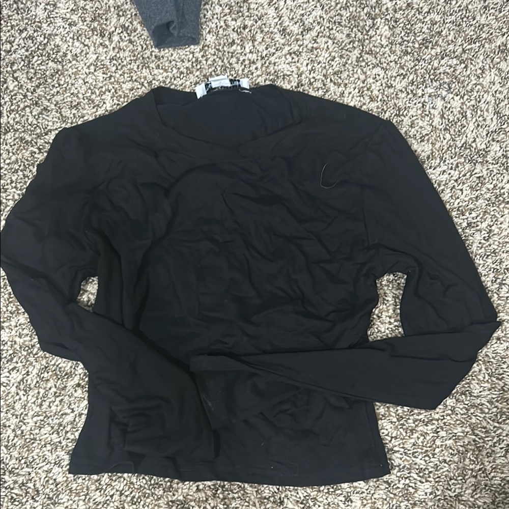 Thatssofetch Black Long Sleeve Women's Top